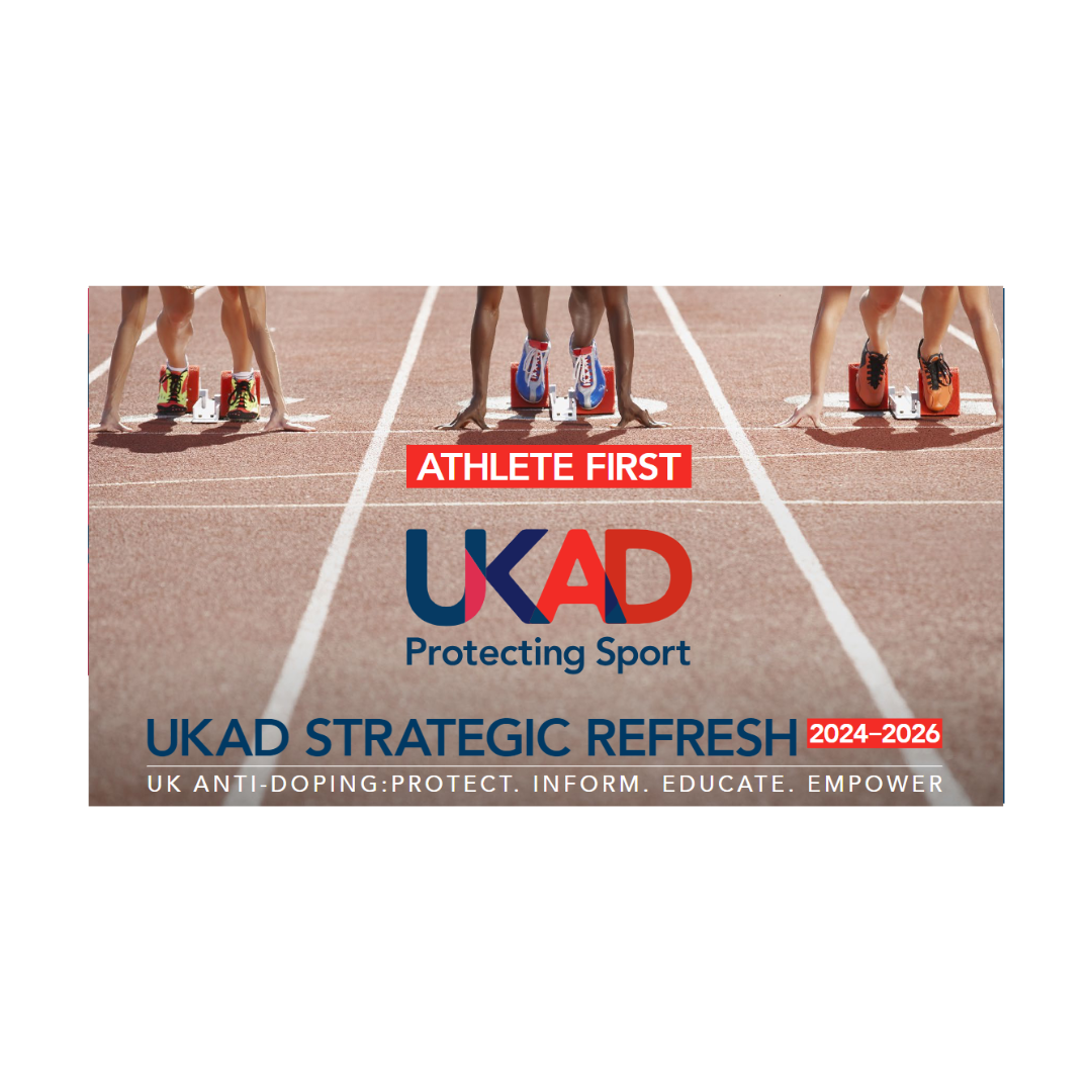 Image of a track with UKAD's Strategy refresh logo over the top
