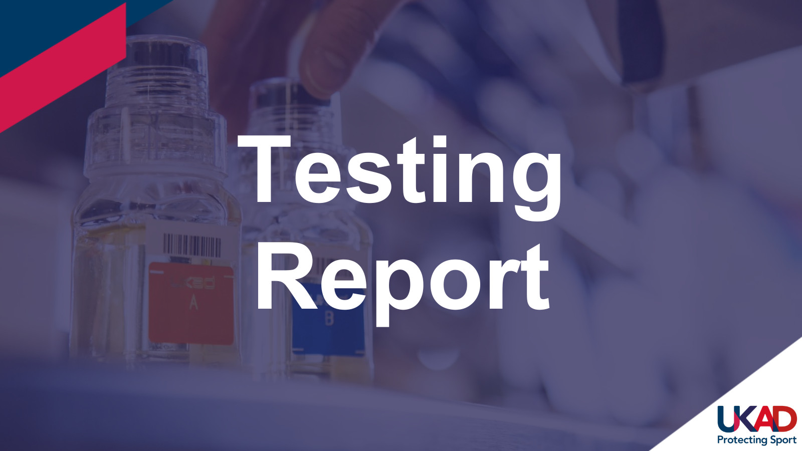 Graphic that reads "Testing Report"