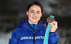 Olympic skeleton medallist, Laura Deas