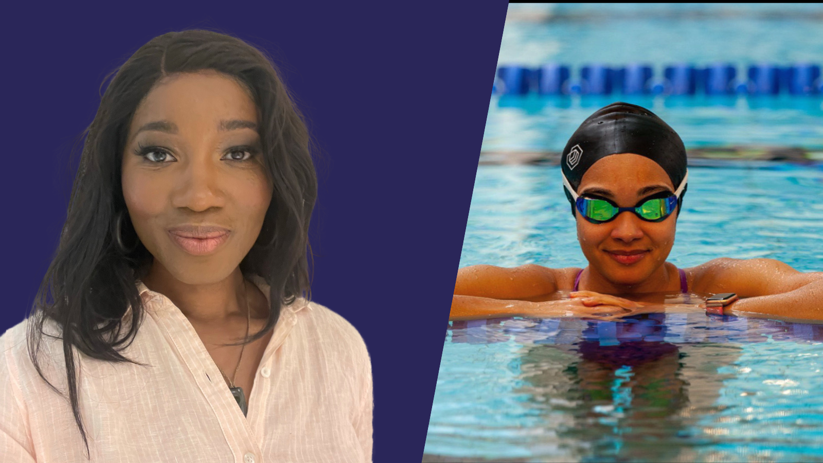 Ama Agbeze MBE Chair of UKAD Athlete Commission and Alice Dearing Olympian and the first female black swimmer to represent Team GB